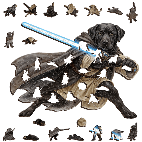 Labrador Cosmic Voyager ~ Decorative Wooden Puzzle Puzzle Art Australia