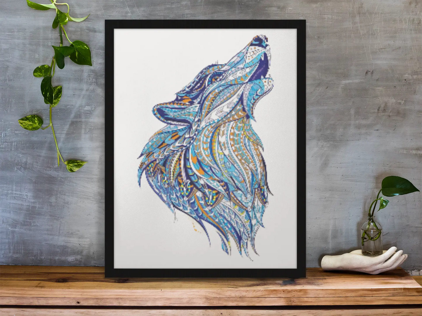 Howling wolf Wooden Puzzle Puzzle Art Australia