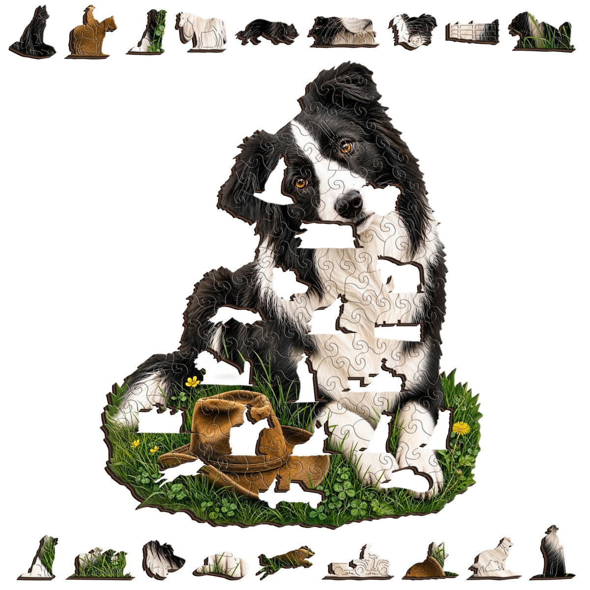Border Collie Companion Puzzle Art Australia