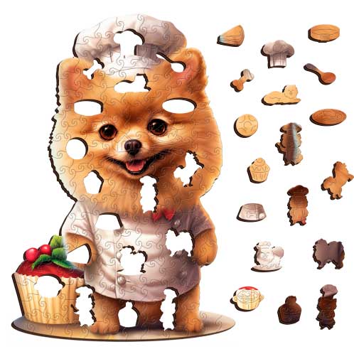 Pomeranian Pudding Puzzle Art Australia