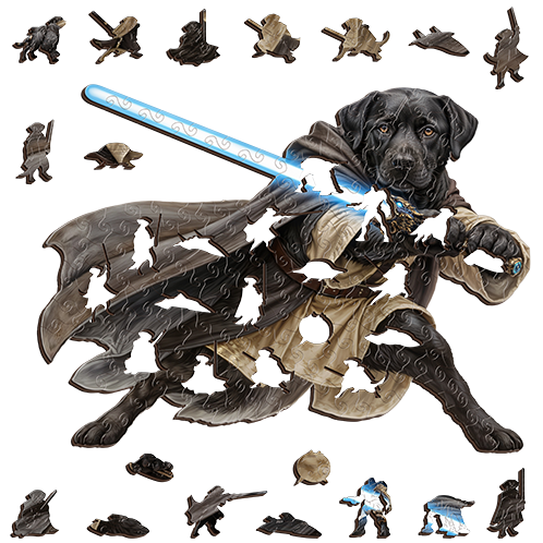 Labrador Cosmic Voyager ~ Decorative Wooden Puzzle Puzzle Art Australia