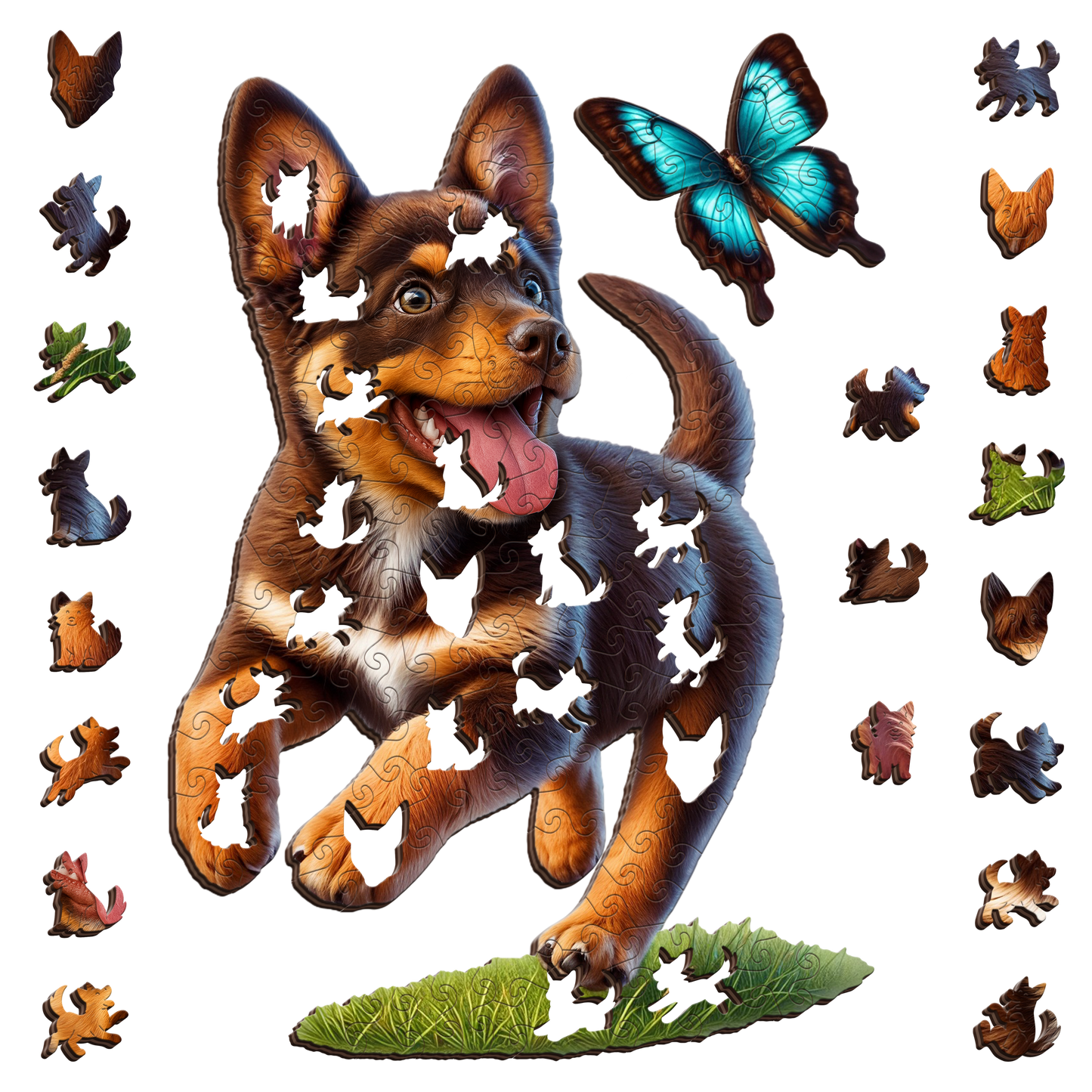 Kelpie Pup Puzzle Art Australia