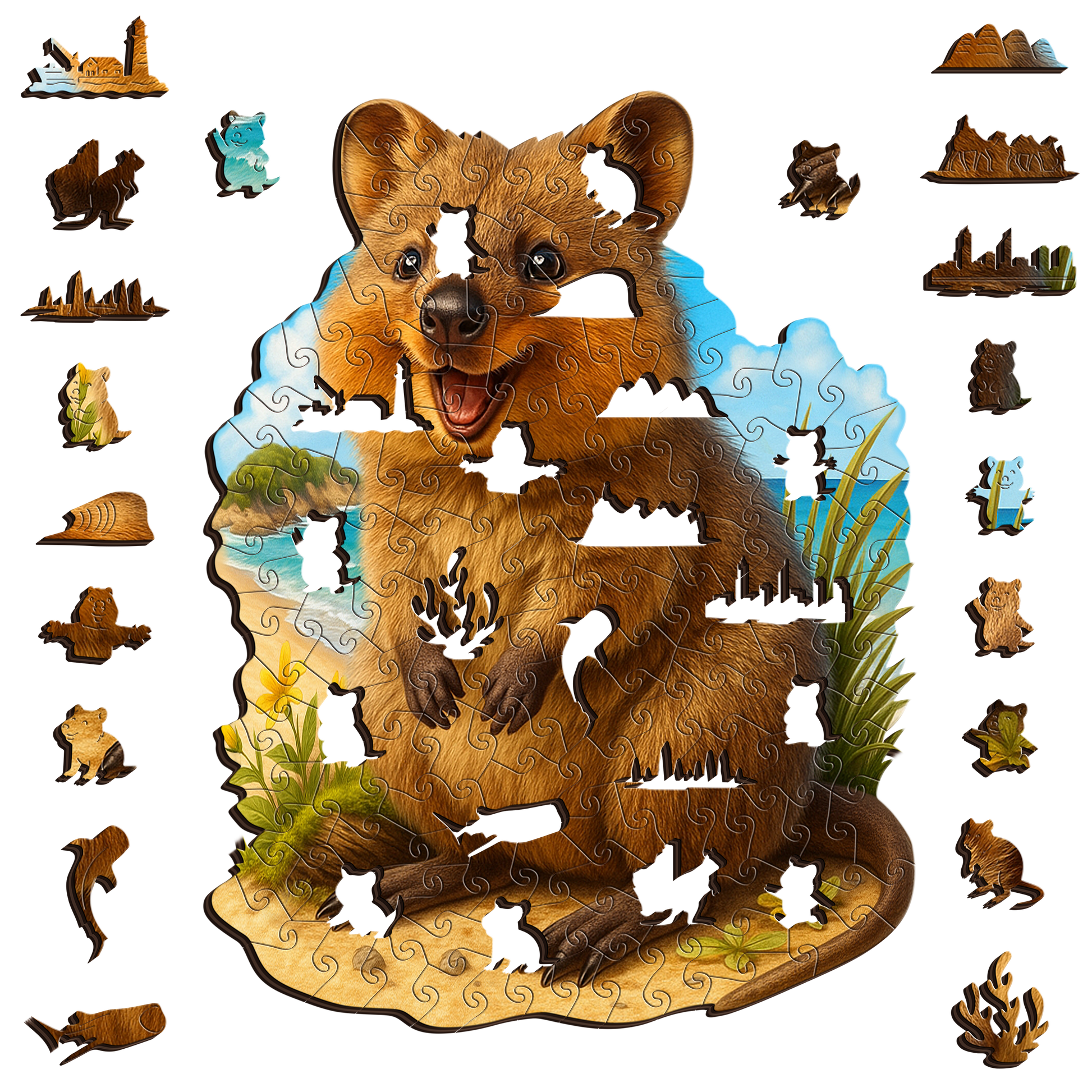 Quokka Selfie Puzzle Art Australia