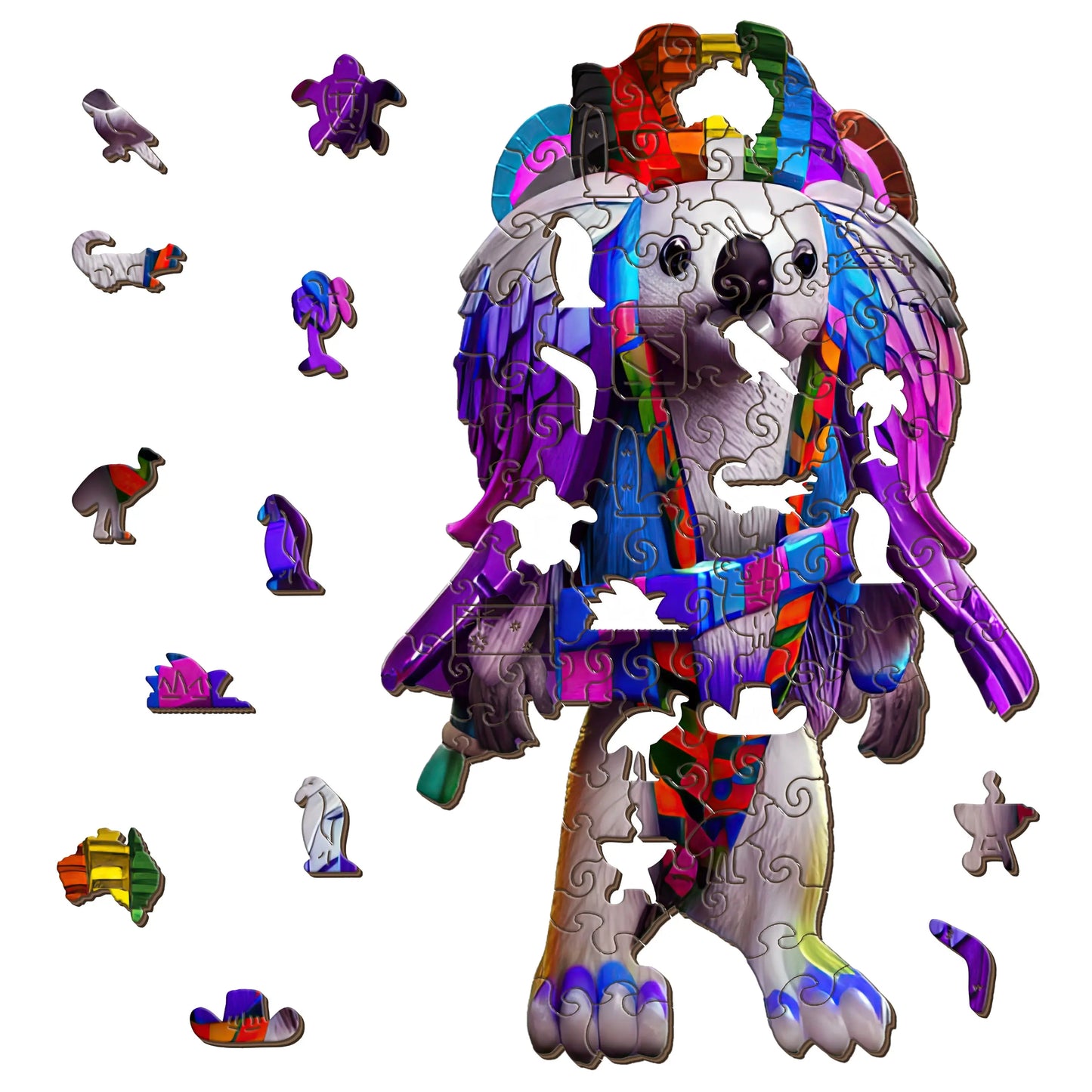 Koala for Pride Wooden Puzzle Puzzle Art Australia