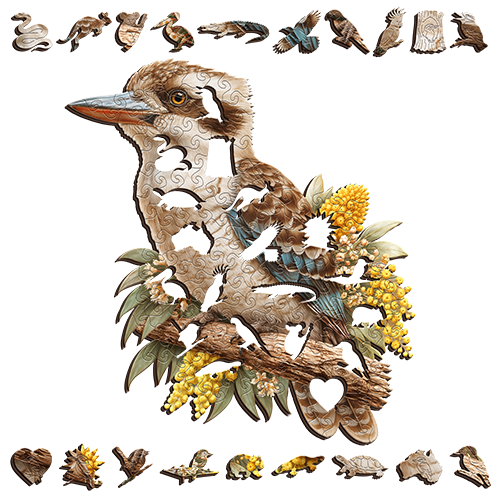 Laughing Kookabura Puzzle Art Australia