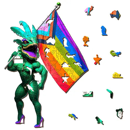 Cranked Croc Puzzle Art Australia