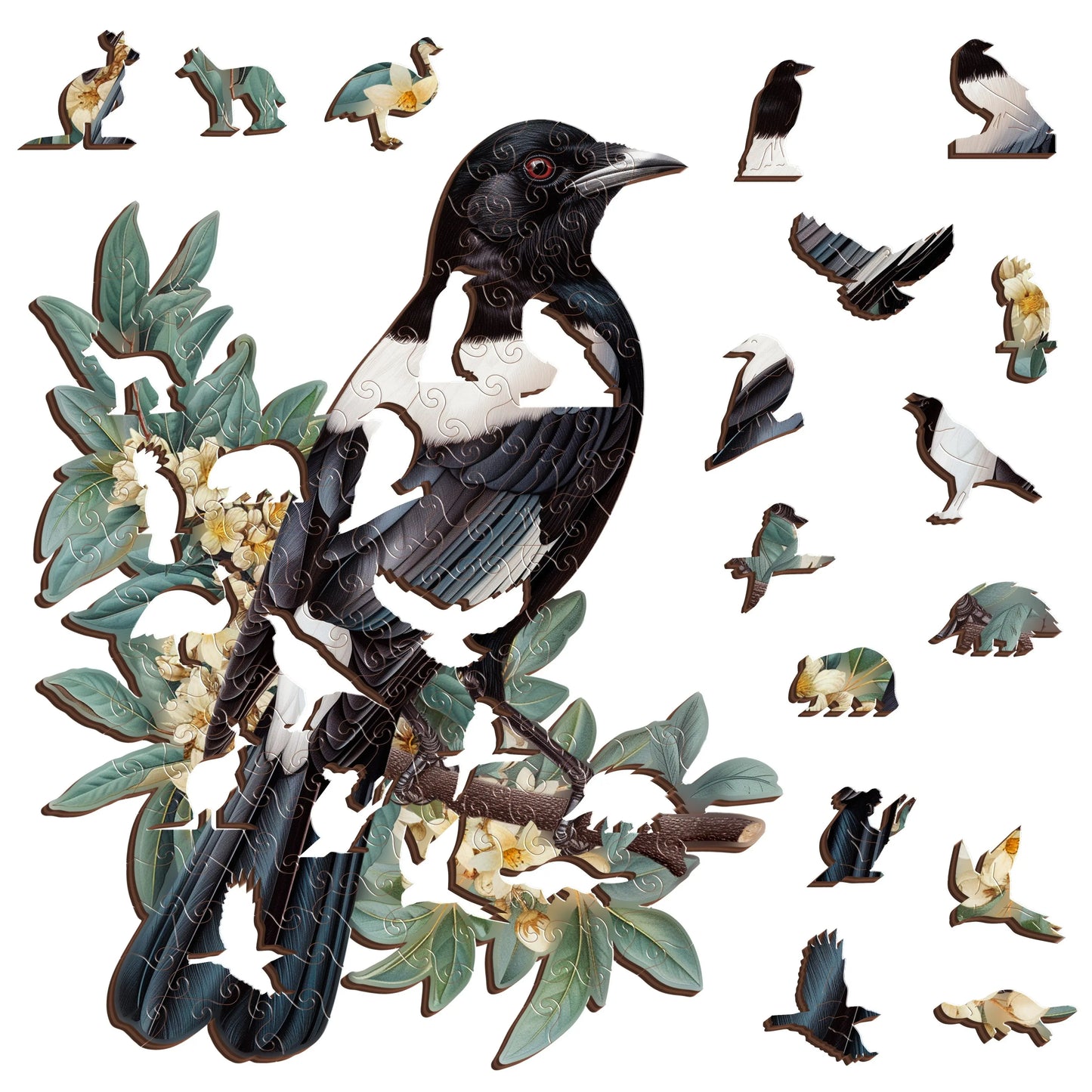 Magpie Puzzle Art Australia