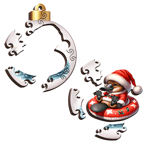 20 Xmas Baubles Puzzle Art Australia