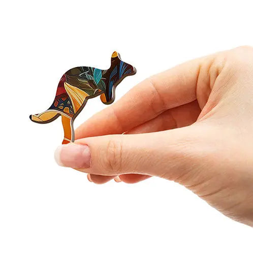 Kangaroo Wooden Puzzle Puzzle Art Australia