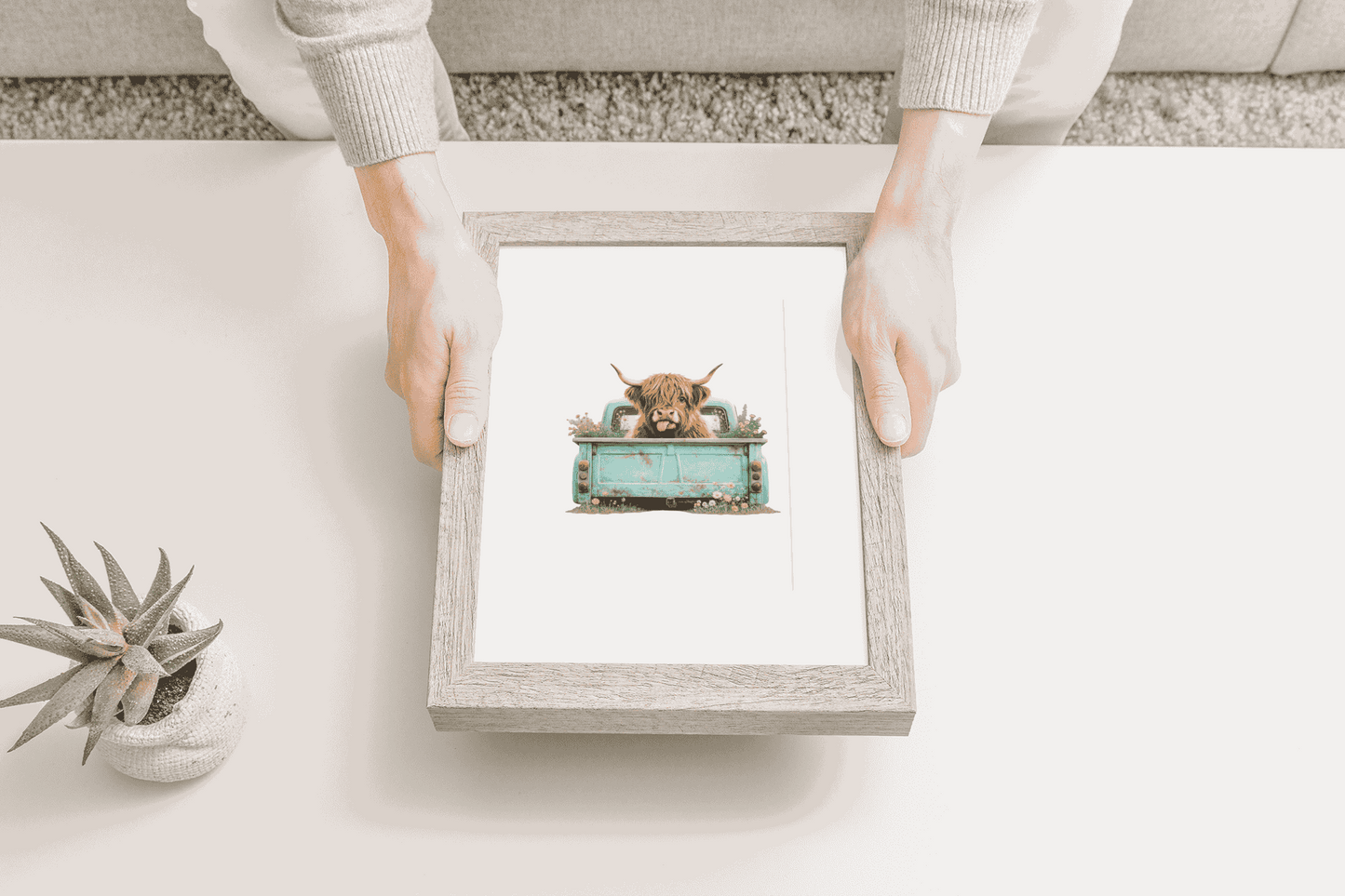 Highland Cow Puzzle Art Australia
