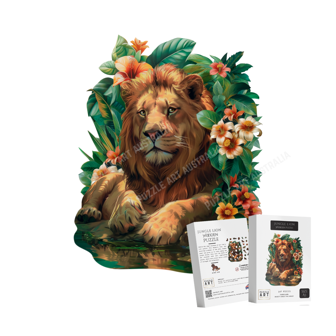 SOVEREIGN LION Wooden Puzzle Puzzle Art Australia