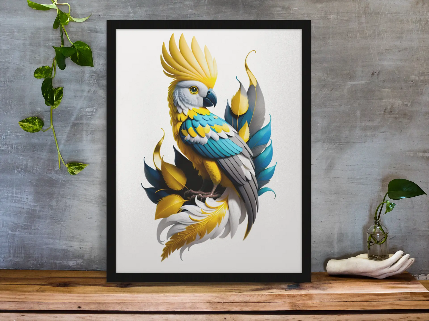Yellow Crested Cock Puzzle Art Australia