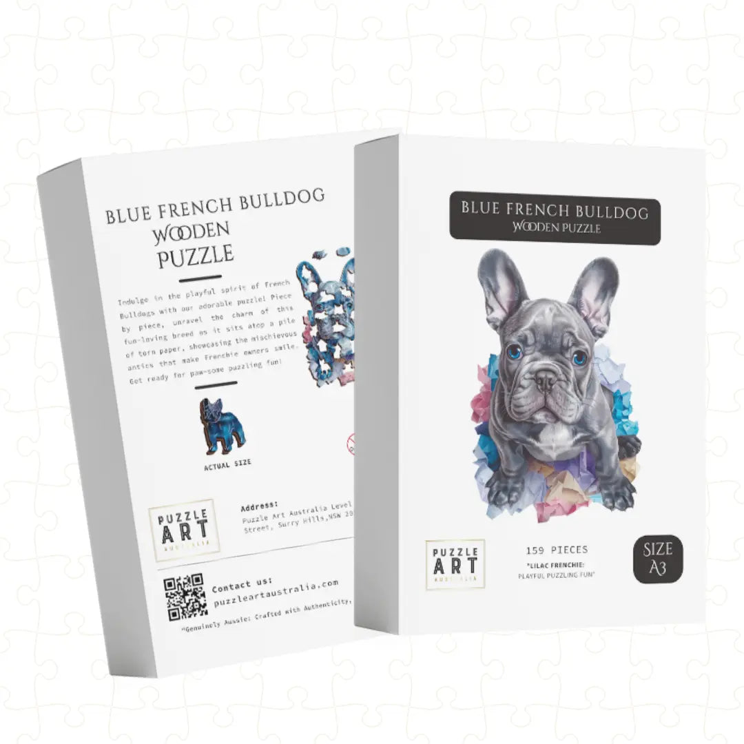 Lilac Frenchie Puzzle Art Australia