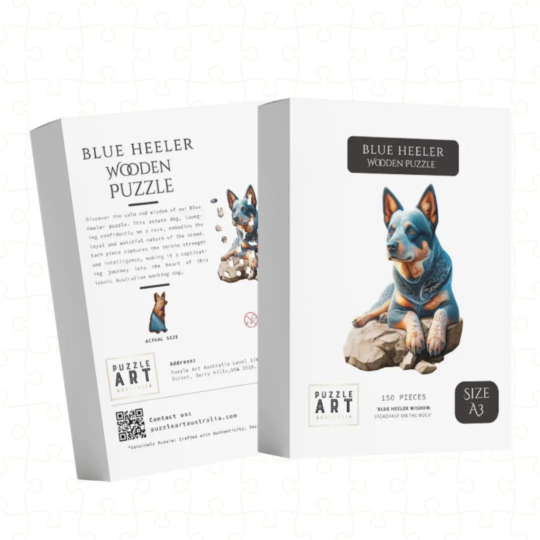 Blue Heeler Puzzle Art Australia