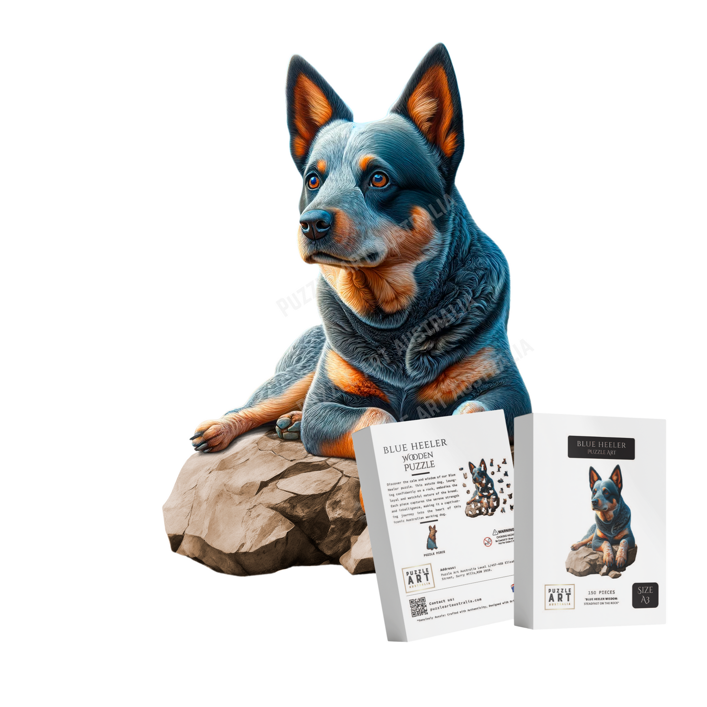Blue Heeler Wooden Puzzle Puzzle Art Australia