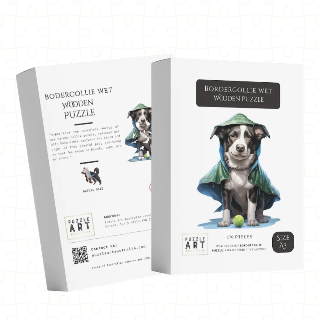 Border Collie Catch Puzzle Art Australia
