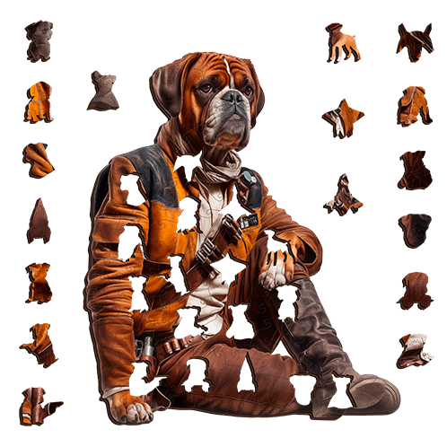 Boxer Soldier Puzzle Art Australia