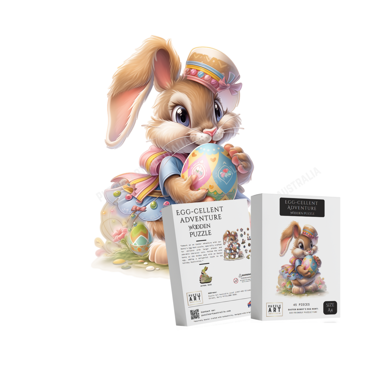 Bunny Hunt Wooden Puzzle Puzzle Art Australia
