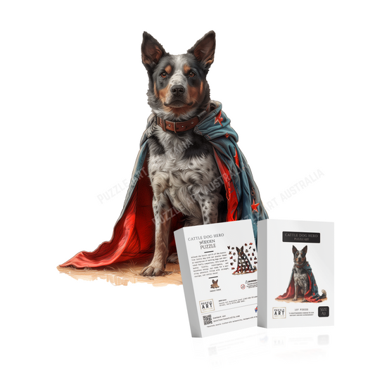 Cattle Dog Hero Wooden Puzzle Puzzle Art Australia