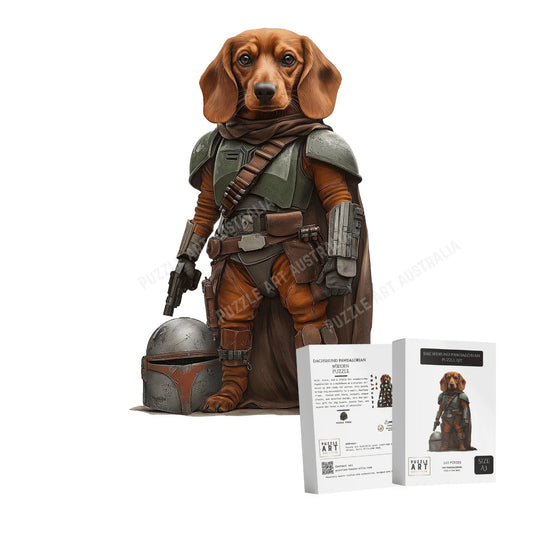 Dachshund Pawdalorian Wooden Puzzle Puzzle Art Australia