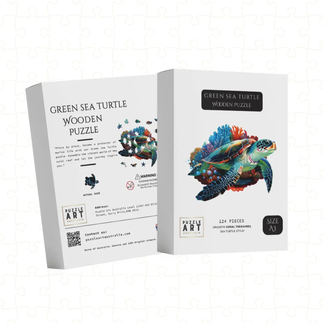 Green Sea Turtle Puzzle Art Australia