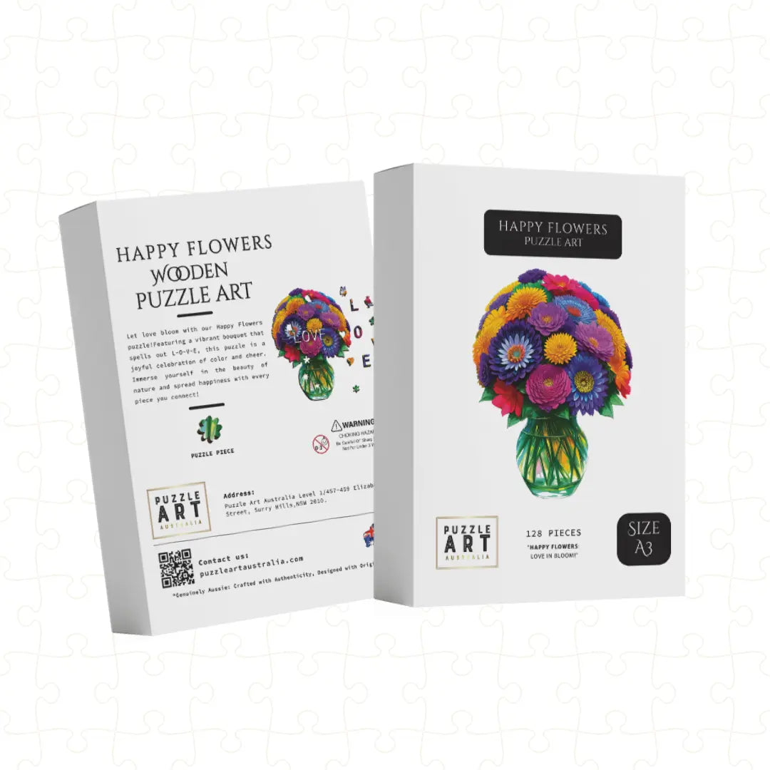 Happy Flowers Puzzle Art Australia