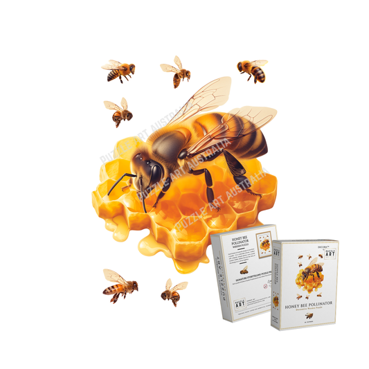 Honey Bee Pollinator ~ Decorative Wooden Puzzle Puzzle Art Australia