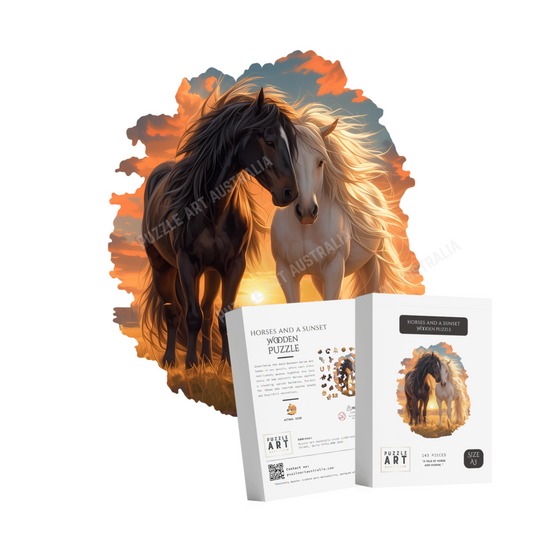 Horse Love Wooden Puzzle Puzzle Art Australia