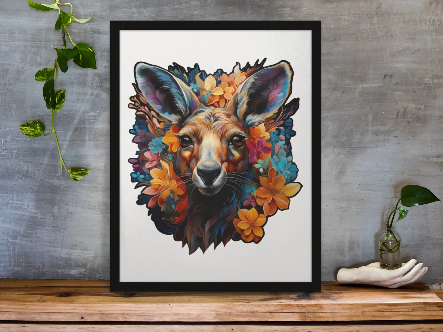 Kangaroo Wooden Puzzle Puzzle Art Australia
