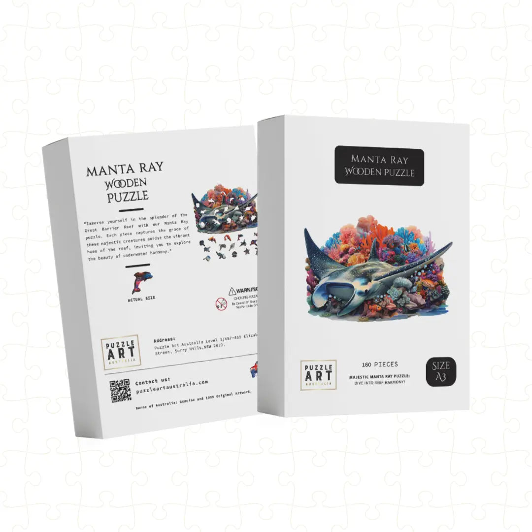 Manta Ray Puzzle Art Australia