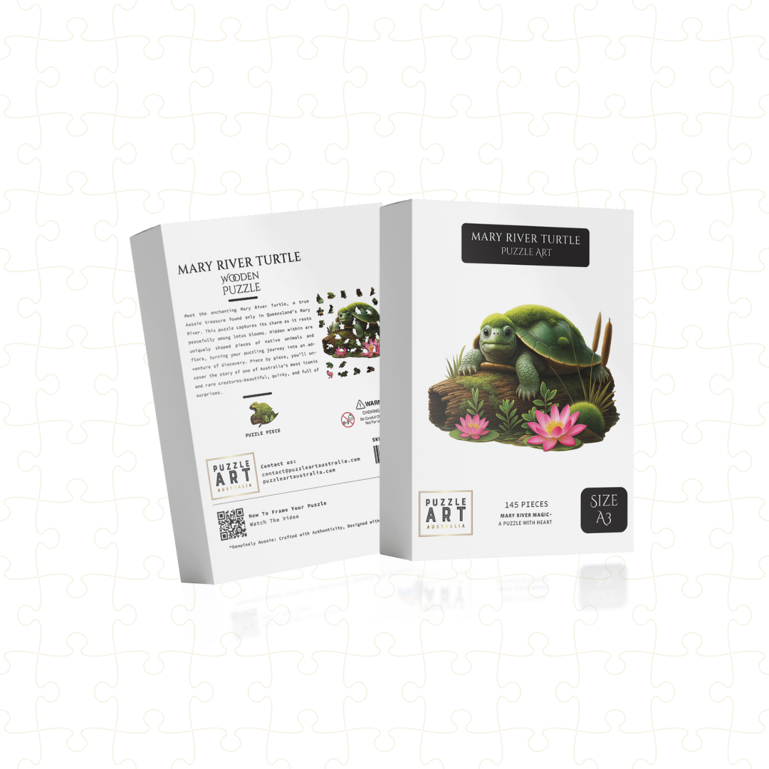 Mary River Turtle Wooden Puzzle Puzzle Art Australia