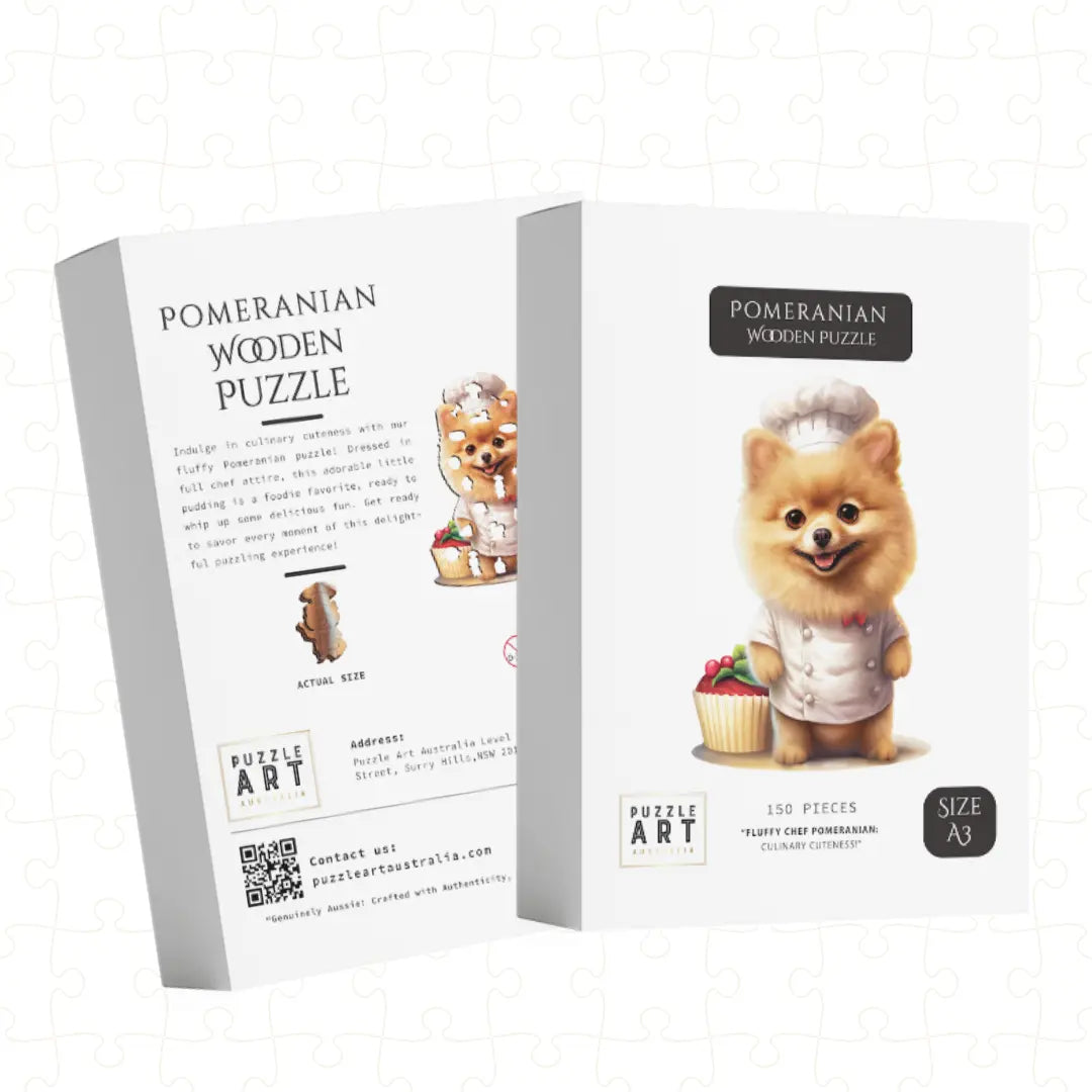 Pomeranian Pudding Puzzle Art Australia
