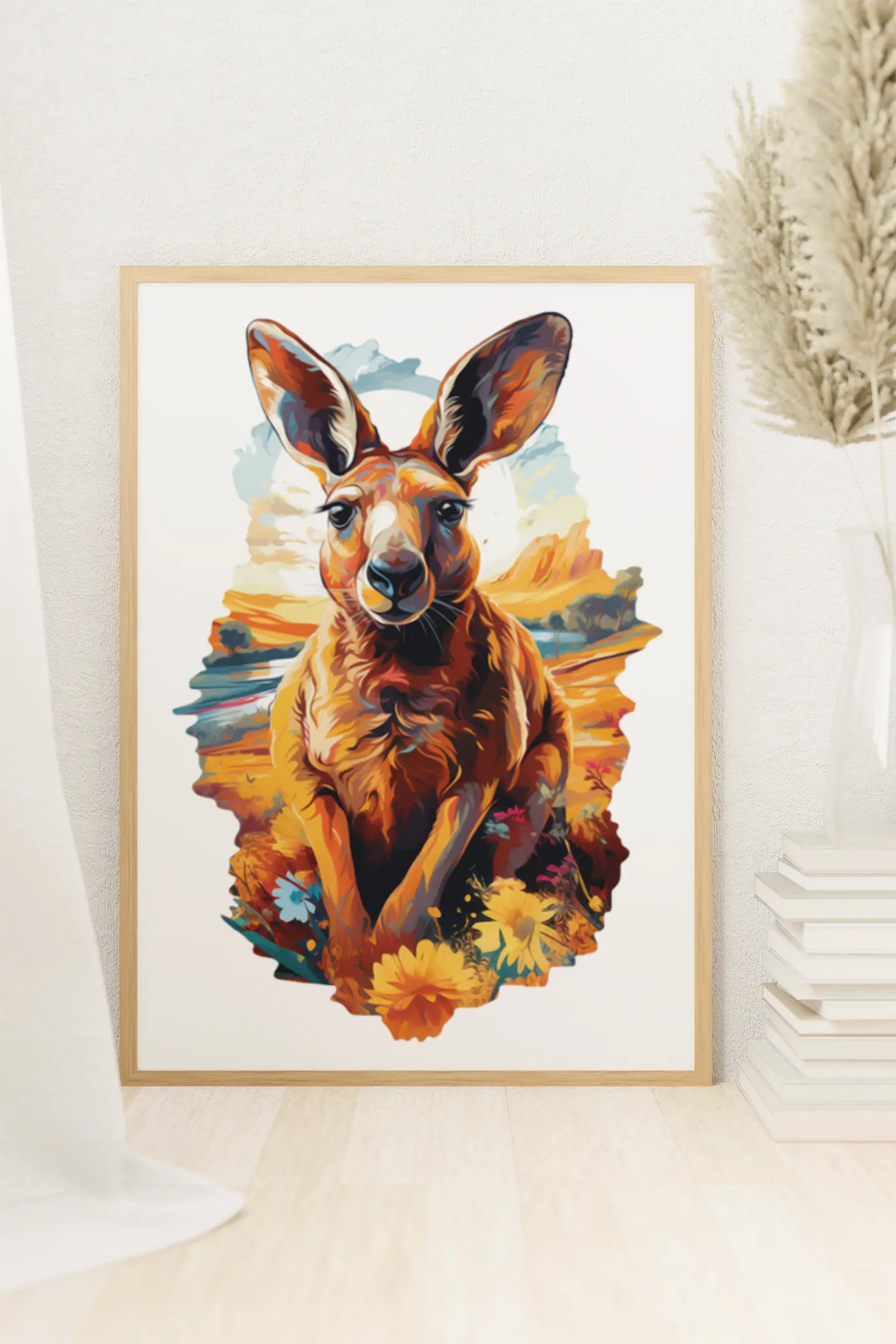 Big Red Roo Puzzle Art Australia
