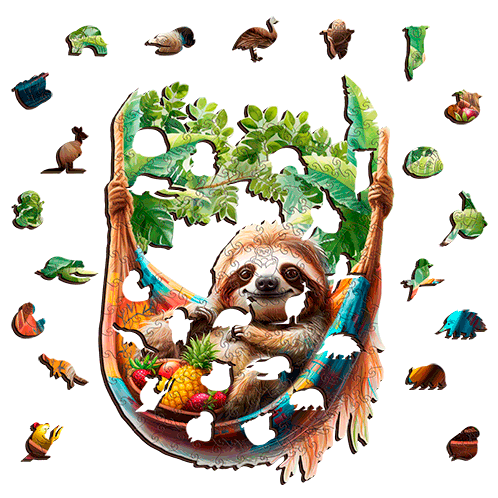 Slothing Around Puzzle Art Australia