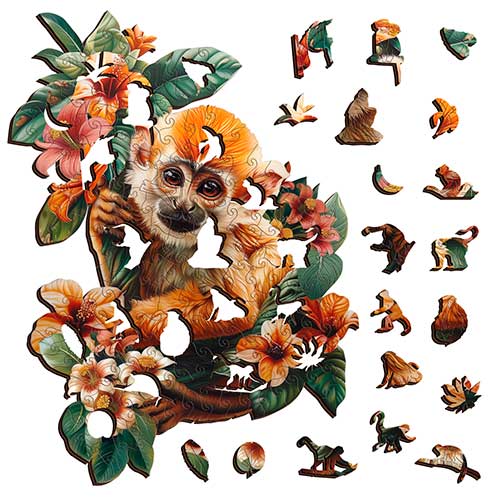 Snub Nose Monkey Puzzle Art Australia