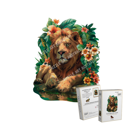 Sovereign Lion ~ Decorative Wooden Puzzle Puzzle Art Australia