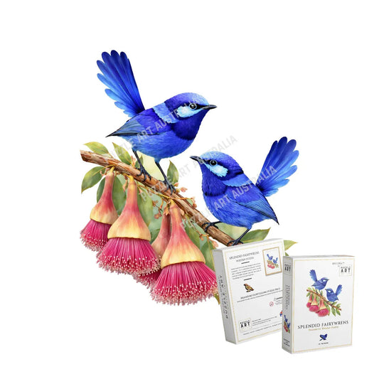 Splendid Fairy wrens Puzzle Art Australia