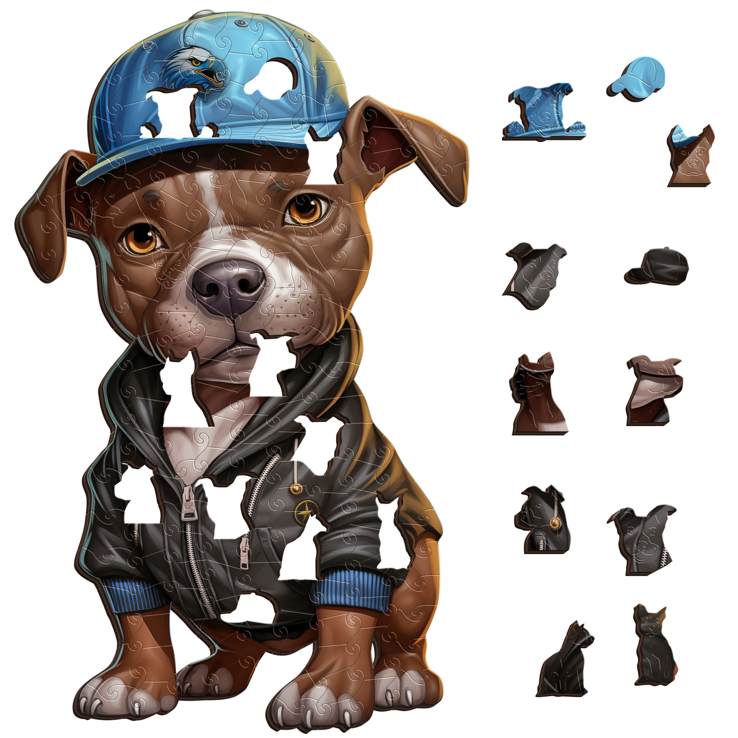 Sturdy Staffy Puzzle Art Australia