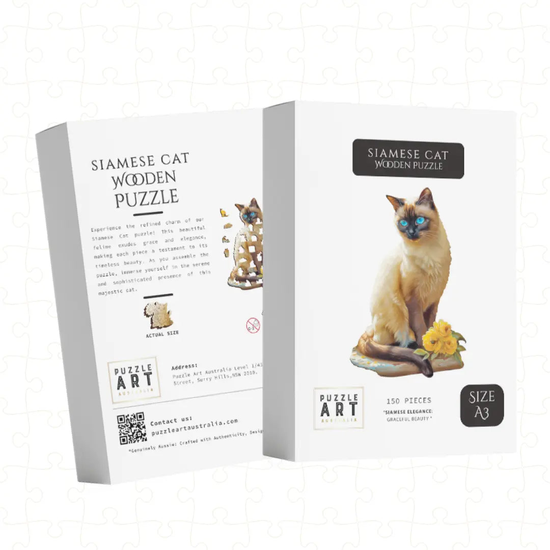 Siamese Cat Puzzle Art Australia