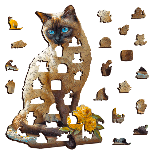 Siamese Cat Puzzle Art Australia