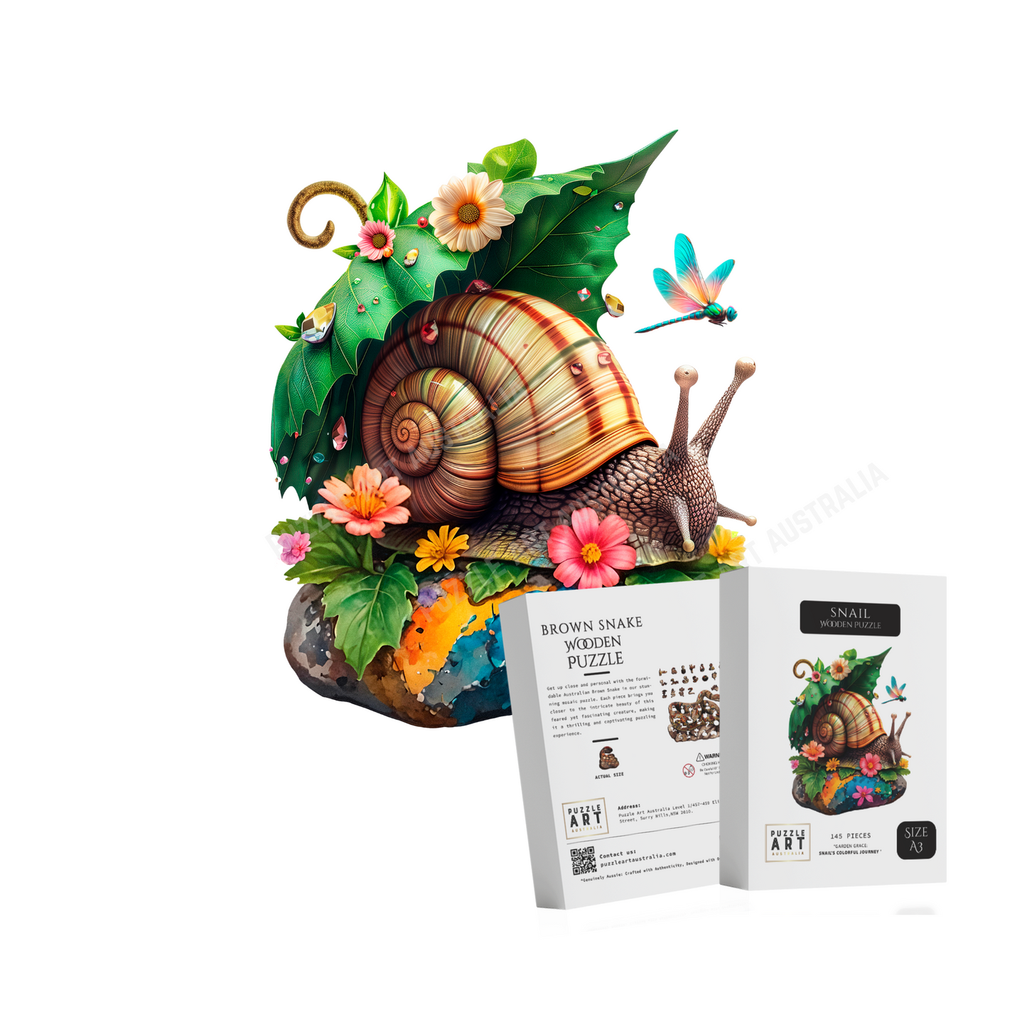 Snail Wooden Puzzle Puzzle Art Australia
