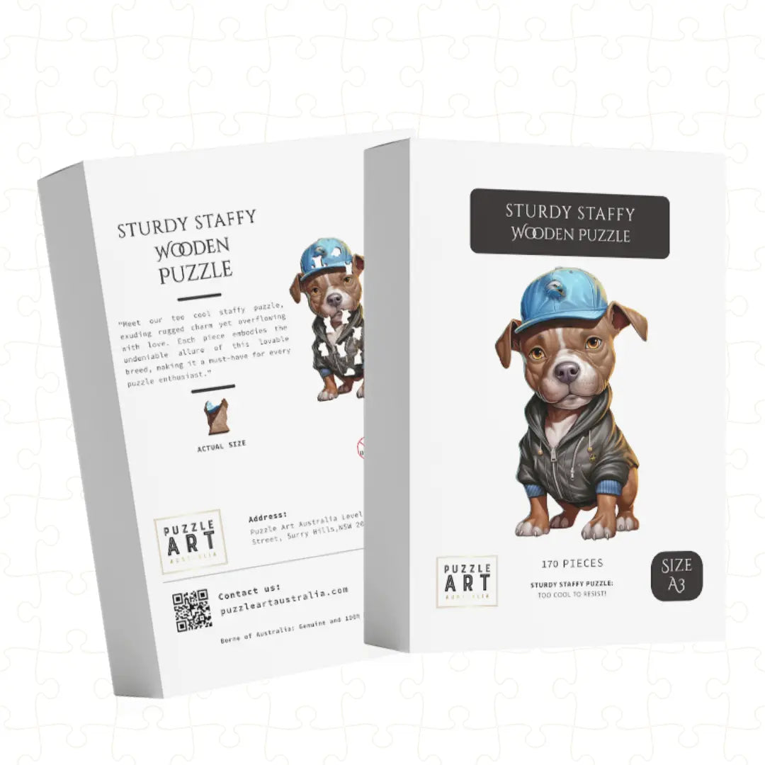 Sturdy Staffy Puzzle Art Australia