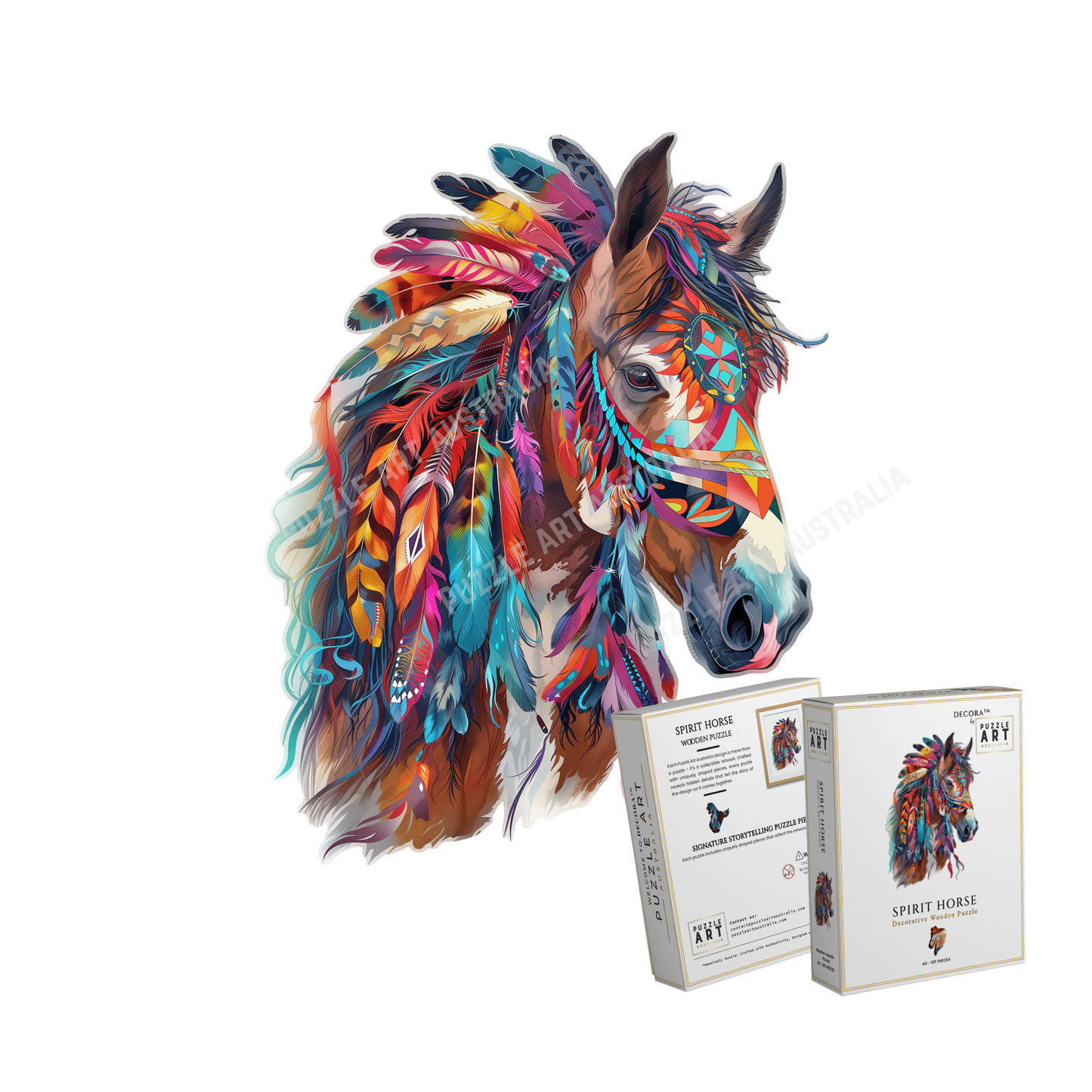 Spirit Horse Wooden Puzzle Puzzle Art Australia
