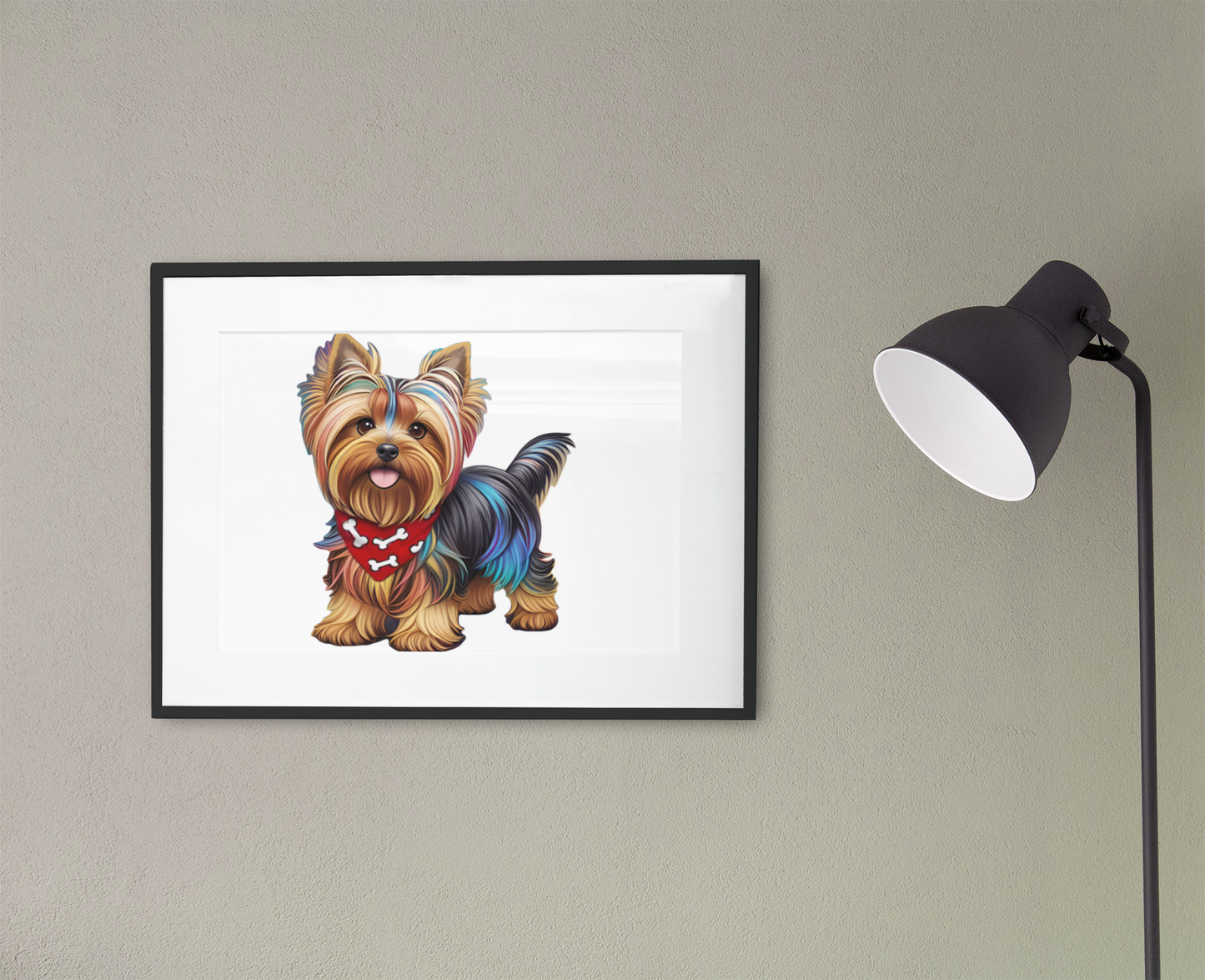 Colourful Yorkie Puzzle Art Australia