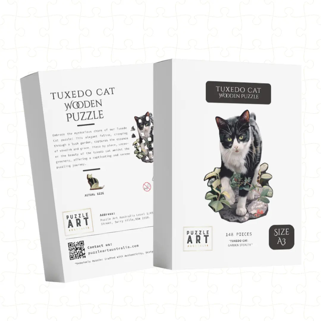 Tuxedo Cat Puzzle Art Australia
