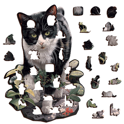 Tuxedo Cat Puzzle Art Australia