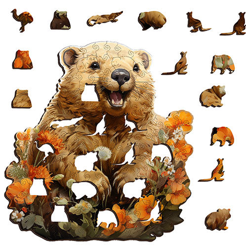 Quokka Chuckles Puzzle Art Australia