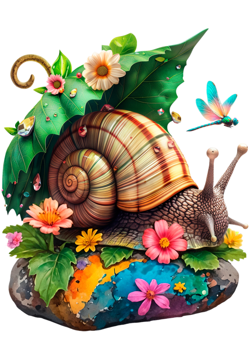 Snail building shell fantasy whimsy popular handmade critter