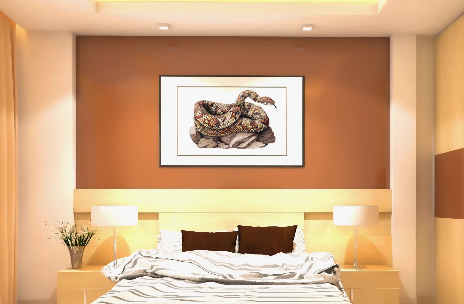 Brown Snake Puzzle Art Australia
