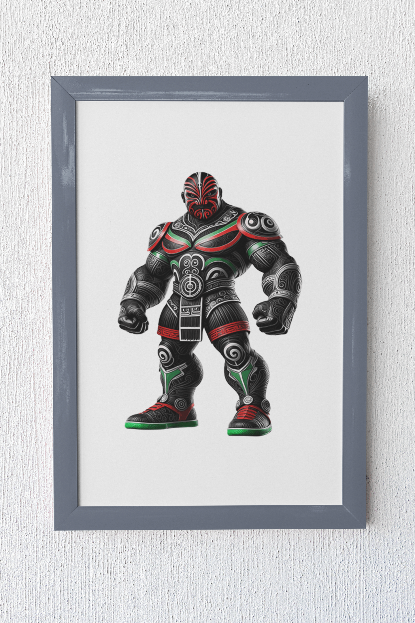 Tribal NZ Warrior Puzzle – Māori-Inspired Gladiator for League Fans-Wooden Puzzle Puzzle Art Australia